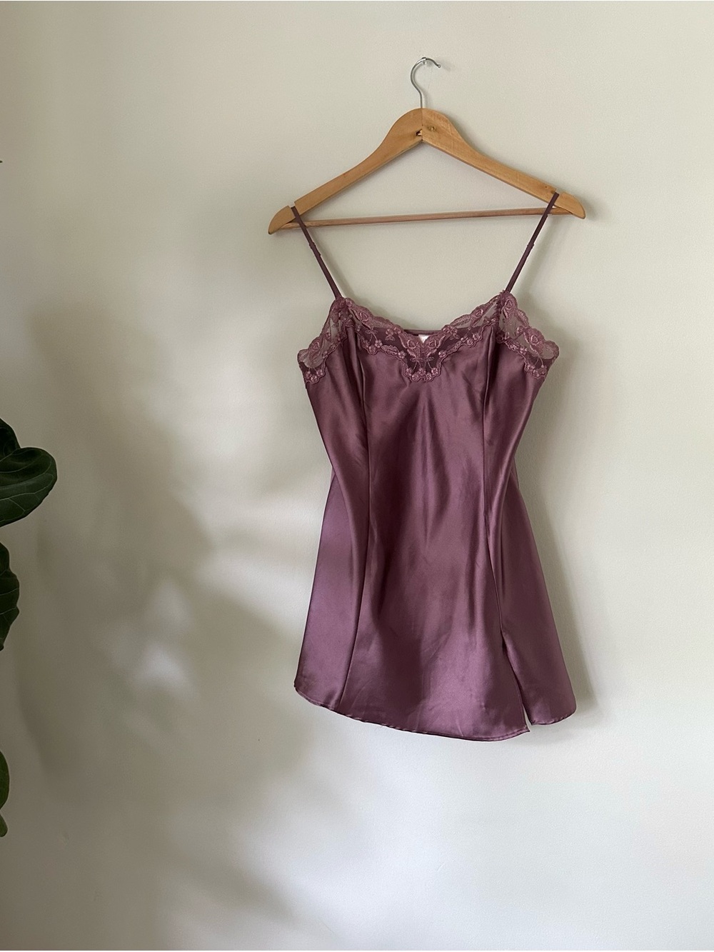 Vtg Y2K Victoria's Secret Satin Slip Dress Lace Coquette Sz S Fairycore Grunge